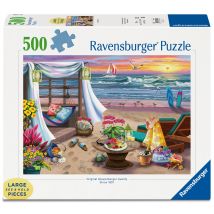 Puzzle 500 Pièces - Soirée Sur La Plage - Puzzle À Grosses Pièces - Ravensburger