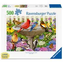 Puzzle 500 Pièces - Le Bain D'Oiseaux - Puzzle À Grosses Pièces - Ravensburger