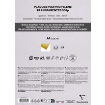 5 Feuilles Polypro - A4 - Or - Clairefontaine