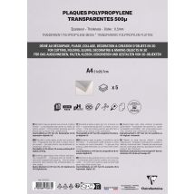 5 Feuilles Polypro - A4 - Argent - Clairefontaine