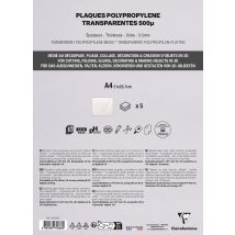 5 Feuilles Polypro - A4 - Transparente - Clairefontaine