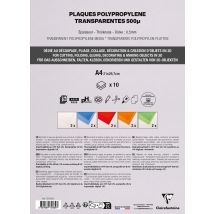 5x2 Feuilles Polypro - A4 - 5 Couleurs Assorties - Clairefontaine