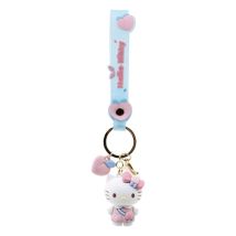 Porte-clés Avec Dragonne Hello Kitty - Yume Hello Kitty And Friends Peach Series - Yu Me