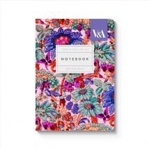 Carnet Premium Ohh Deer - A6 10,5 X 14,8 Cm – Neon Coral Jungle - Pages Lignées