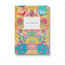 Carnet Premium Ohh Deer - A6 10,5 X 14,8 Cm – Neon Floral Ornate Garden - Pages Lignées