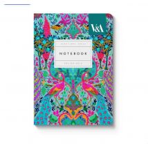 Carnet Premium Ohh Deer - A6 10,5 X 14,8 Cm – Neon Floral Peacock - Pages Lignées