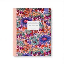Carnet Premium Ohh Deer - A6 10,5 X 14,8 Cm – Neon Floral Peacock - Pages Lignées