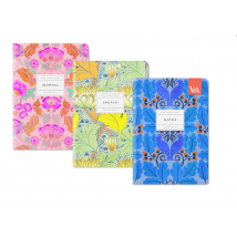 Lot De 3 Carnets Premium Ohh Deer - A5 14,8 X 21 Cm – Neon Floral - Pages Lignées