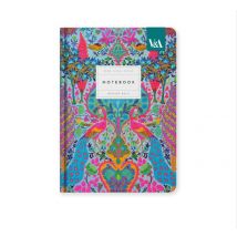 Carnet Premium - A5 14,8 X 21 Cm – Neon Floral Turquoise - Pages Lignées