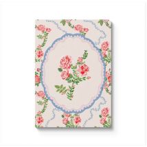 Carnet Premium Ohh Deer - A5 10,5 X 14,8 Cm – Rose Flutter Stripe - Pages Lignées