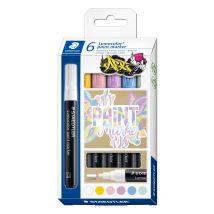 Lot De 6 Marqueurs Acryliques Lumocolor Staedtler - Pastel