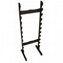 Support En Bois Noir Mat 10 Places