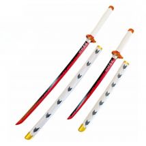 Katana Décoratif En Bambou Inspiré De Rengoku Kyoujurou - Demon Slayer