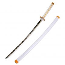 Katana Décoratif En Bambou Inspiré De Zenitsu Agatsuma - Demon Slayer