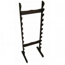 Support En Bois Noir Mat 10 Places