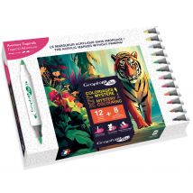 Kit Coloriage Mystère Graph'it Go - Tropical Adventure - Graph'IT
