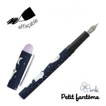 Stylo Plume Ink - Plumink Plastique Petit Fantôme - Pointe Moyenne - Modèles Aléatoires - Vendu À L'Unité