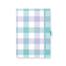 Agenda Scolaire Semainier 2026/2027 Lett's - Bleu - A5 - Gingham
