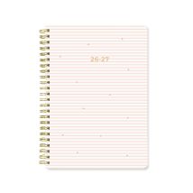 Agenda Scolaire Semainier 2026/2027 Lett's - Rose - A5 - Stripes