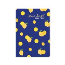 Agenda Scolaire Semainier 2026/2027 Lett's - Citron - A5 - Shine Bright
