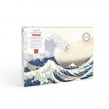 Peinture Au Numéro Petit Pinceau - La Grande Vague De Kanagawa - 24,5 X 32,5 Cm - La Petite Épicerie