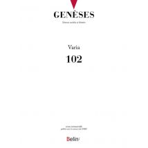 Revue Genèses N.102 : Mars 2016