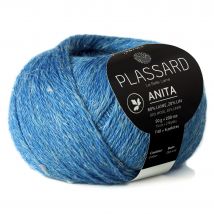 Pelote De Fil Plassard - Anita - Bleu Moyen 22