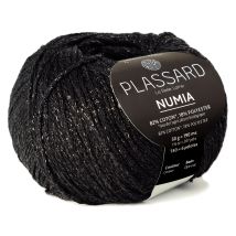 Pelote De Fil À Tricoter - Plassard - Numia - Noir 99