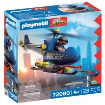 Playmobil - Hélicoptère De Police - 72080 - Les Policiers - Playmobil