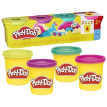 Lot De 4 Pâtes À Modeler Couleurs Vives - Play-doh