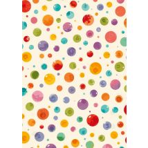 Notizbuch A4 Kariert - Bunte Punkte / Konfetti - Fsc Papier - Geschenkidee : Notebook | Journal | Bullet Journal | Planer | Organizer | Tagebuch | 