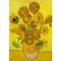 Notizbuch A4 Blanko - Hardcover Motiv Sonnenblumen Vincent Van Gogh - 100 Seiten - Fsc Papier : Notebook Journal Diary A4 Weißes Papier Unliniert - 