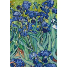Notizbuch A4 Blanko Hardcover - Motiv schwertlilien (irises) Vincent Van Gogh - 100 Seiten - Fsc Papier : Notebook Journal Diary A4 Weißes Papier 