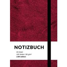 Notizbuch A5 Liniert - 100 Seiten 90g/m² - Soft Cover Violett - Fsc Papier : Notebook A5 Liniert Weißes Papier