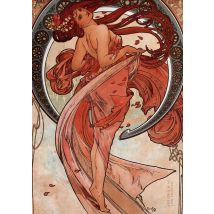 Notizbuch Schon Gestaltet Mit Leseband - A5 Hardcover Blanko - Jugendstil Motiv tanz- 100 Seiten 90g/m² - Fsc Papier : Notebook A5 - Art Nouveau - 