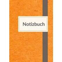 Notizbuch A5 Liniert - 100 Seiten 90g/m² - Soft Cover Orange Meliert - Fsc Papier : Notebook A5 Liniert Weißes Papier