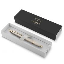 Stylo Bille Parker - Im Monochrome Champagne - Finition Champagne - Pointe Moyenne - Avec Une Recharge D'Encre Bleue