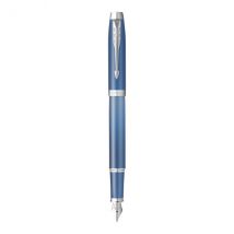 Stylo Plume Parker Im Writing Rituals Blue Ct - Finition Chromée - Corps Bleu Avec Dégradé - Plume Moyenne - Avec Une Cartouche Encre Bleue