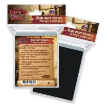 Lot De 100 Protège-cartes Epic Forge - Mat - Noir - 100 Microns