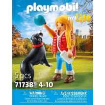 Playmobil - Jeune Fille Avec Chien De Montagne - 71738