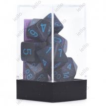 7 Dés Pour Jdr Chessex - Granit - Bleu Cobalt