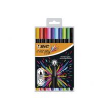 Lot De 10 Stylos-feutres - Intensity - Pointe Fine - Bic