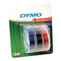 Dymo - Bande De Gaufrage 3d - 3 Rouleau(x) - Rouleau (0,9 Cm X 3 M) - Dymo