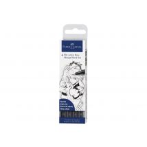 Feutre Pitt Art Pen Manga Black Poch.4x - Faber Castell