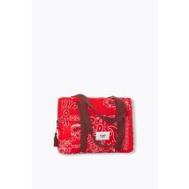 Kit Prêt À Coudre Promod Couture - Pochette Pour Pc - Blanche Avec Imprimé Bandana Rouge
