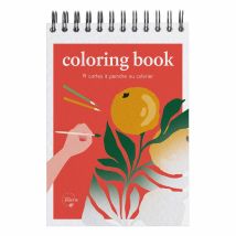 Carnet De Coloriage Et De Peinture Maison Joliette - Rouge - A6 10,5 X 14,8 Cm - Tropical