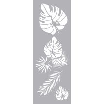 Pochoir Feuilles Tropicales - 15 X 40 Cm - Graine Creative