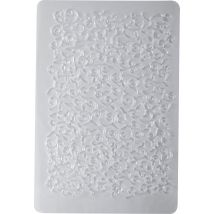 Plaque Texture Volutes Florale Fimo - Graine Creative