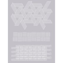 Pochoir Pâte Polymère - Vannerie - 11,7 X 25 Cm - Graine Creative