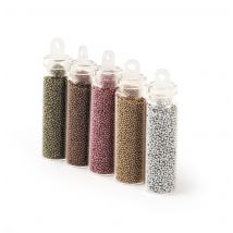 5 Flacons Microbilles - Métalliques - Graine Creative